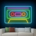thumbnail image 2 of Handmadetneonsign Cassette Tape Neon Sign, Retro Wall Art Decor, Entertainment Store Shop Wall Decor 51205, 2 of 5