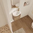 thumbnail image 6 of Soft-close bathroom vanity with sink, 16 inches, soft-close door hinges and handles, can be mounted to the wall, suitable for small bathrooms, 6 of 9