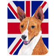 thumbnail image 1 of 7.75 x 9.25 In. Basenji With English Union Jack British Flag Mouse Pad, Hot Pad Or Trivet, 1 of 1