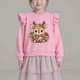 thumbnail image 4 of Sudadera deportiva informal de manga larga con estampado navideño para niños y blusa de poliéster., 4 of 7