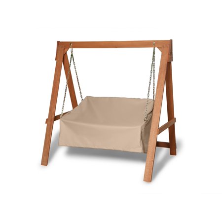 Covermates Outdoor Swing Cover - Heavy-Duty Polyester  Weather Resistant  Drawcord Hem  Seating and Chair Covers-Ripstop Tan