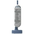 thumbnail image 1 of Bwiyojiz 5.31x5.31x15.74" Double-head Small Tower Fan, USB Charging,variable Rotationhorizontal and Vertical Table Top, Three-gear Night Light, Mute Fan Home, Plastic, Blue, Gifts for Yourself, 1 of 6