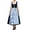 2-Sky Blue, variant on Gtoiithly Women's Oktoberfest Classic Solid Color Half Apron With Ties for Party Dress Bavarian Style 2-Sky Blue M