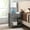 Gray, variant on Noble House Contemporary Nightstand with Drawer and Open Shelf Storage, Gray Finish