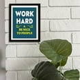 thumbnail image 5 of Designs ByLITA Work Hard & Be Nice To People, 5 x 7 Black Wall Print (Framed) | Motivational Home Decor, 5 of 7