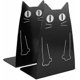 thumbnail image 1 of Cute Cat Metal Bookends, Large Heavy Duty Bookends Desktop Bookshelf Organizer Bookshelf (black, 2), 1 of 5