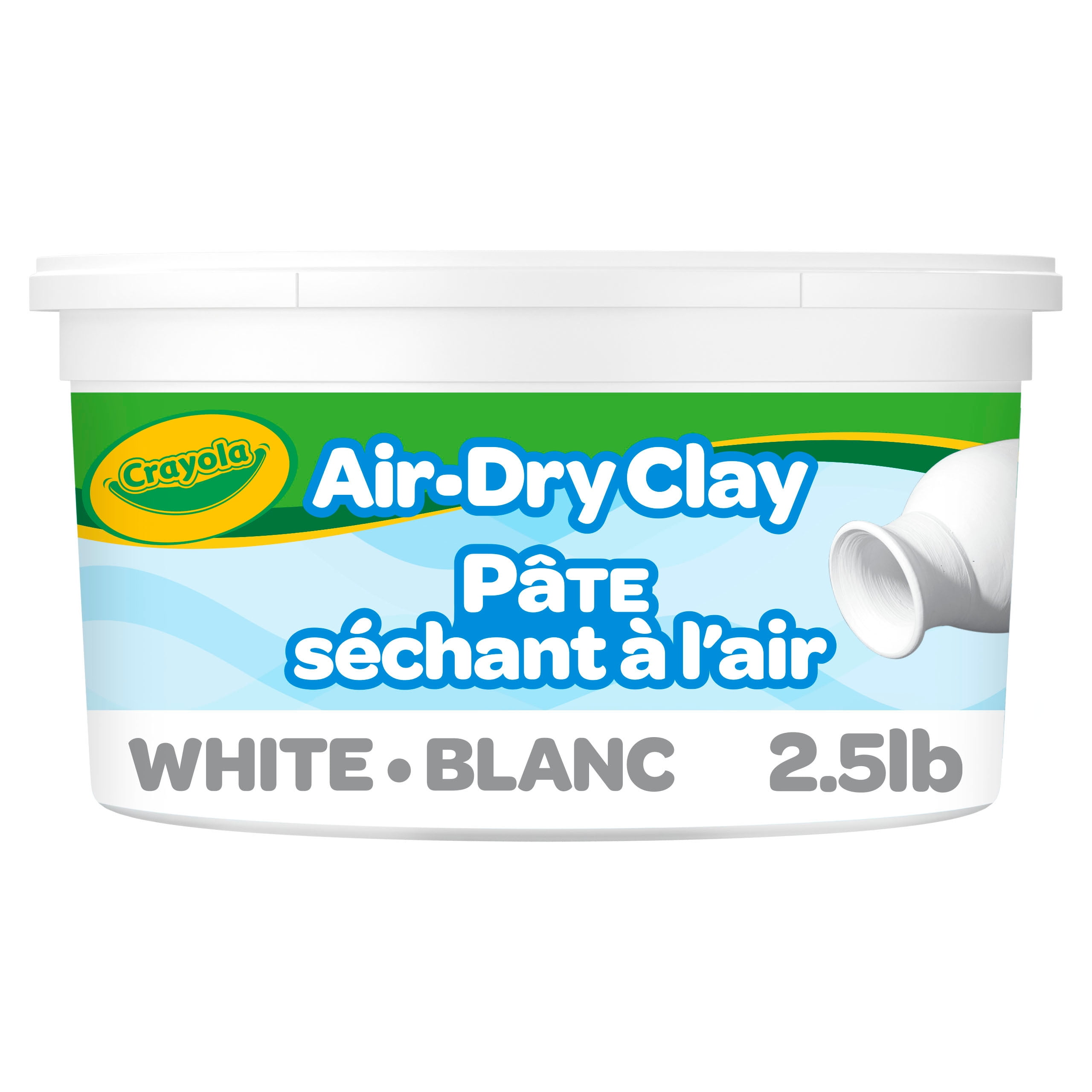 Crayola Air Dry Clay White 2.5 Lb Tub - Office Depot