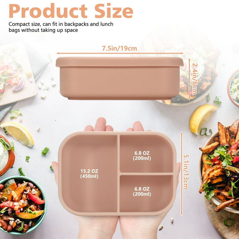 LELE LIFE Contenitore per il pranzo in silicone a prova di perdite