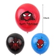 thumbnail image 4 of Spiderman tema niños fiesta de cumpleaños Banner suministros de decoración Marvel superhéroe globos tirar banderas Set Marvel JM, 4 of 5