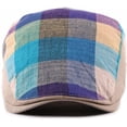 thumbnail image 3 of CoCopeaunts Newsboy Cap Spring Summer Beret Hat Men Women Plaid Flat Ivy Cap Unisex Colorful Sun Hats for Women Adjustable Beret, 3 of 8