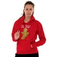 thumbnail image 3 of Funny Christmas Oh Snap Gingerbread Hoodie Sweatshirt Women Men Brisco Brands M, 3 of 6