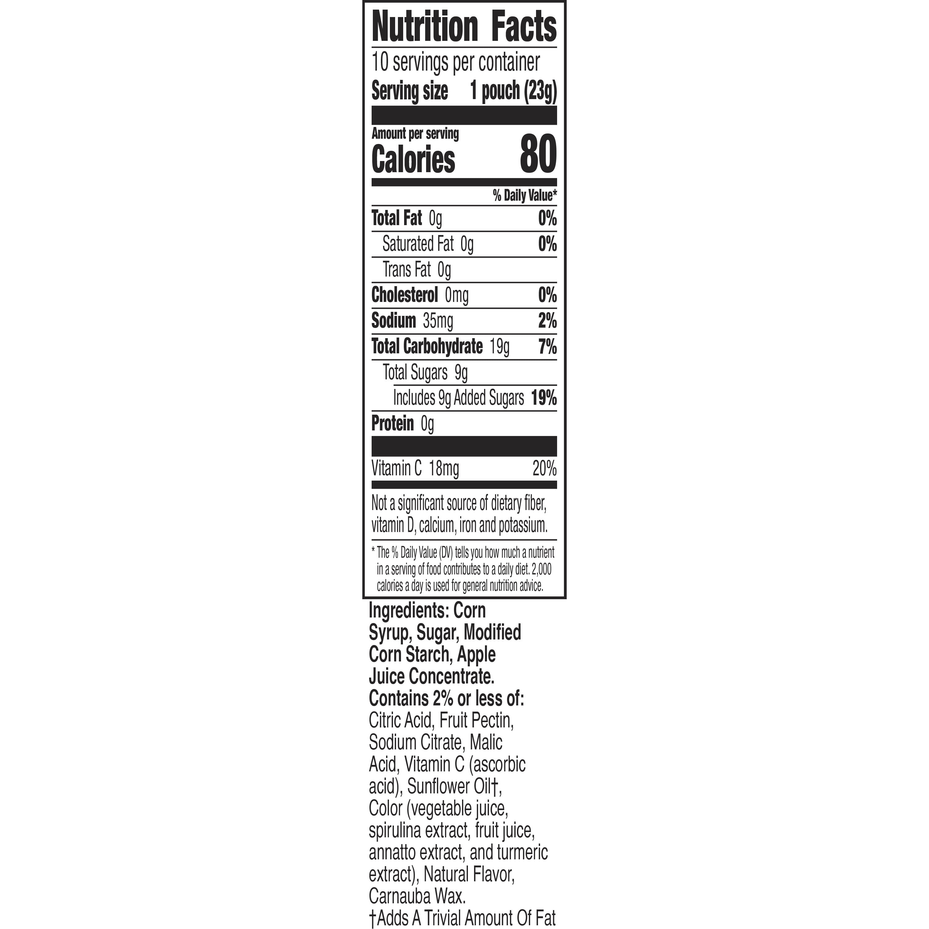 Jurassic World Fruit Flavored Snacks, Treat Pouches, 0.8 oz, 10 ct in