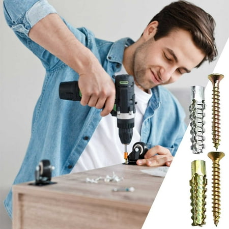 

Teissuly Clearance Light Iron Expansion Pipe Standard Expansion Plug Foam Brick Special Expansion Self Tapping Screw Plastic Expansion Old Hole Repair Best Gift