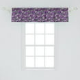 thumbnail image 2 of Ambesonne Flower Valance Pack of 2, Green Field with Pansy, 54"X12", Multicolor, 2 of 4