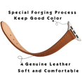 thumbnail image 3 of Stiroll Correas De Cuero Delgadas Compatibles Con Apple Watch Band 49 Mm, 46 Mm, 45 Mm, 44 Mm, 42 Mm (Serie 3 2 1) Pulsera Delgada De Cuero De Grano Superior Para Iwatch Ultra Se Series 10/9/8/7/6/5/4, 3 of 5