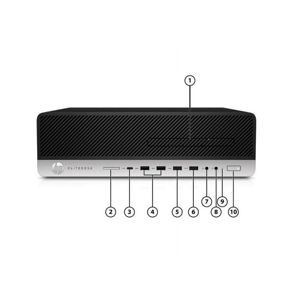 Restored EliteDesk 800 G4 Small Form Factor SFF Desktop, 8th Gen Intel Core i5-8500, 8GB DDR4, 256GB Solid State Drive, Windows 10 Pro
