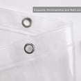 thumbnail image 4 of Cortina de ducha transparente extra larga de 180 x 200 cm, cortina de ducha transparente impermeable para baño, 4 of 5