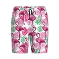 thumbnail image 4 of Wukai Flamingo Men’s Short Pajama Pants With Pockets Soft Sleep Pj Shorts for Men-4X-Large, 4 of 6