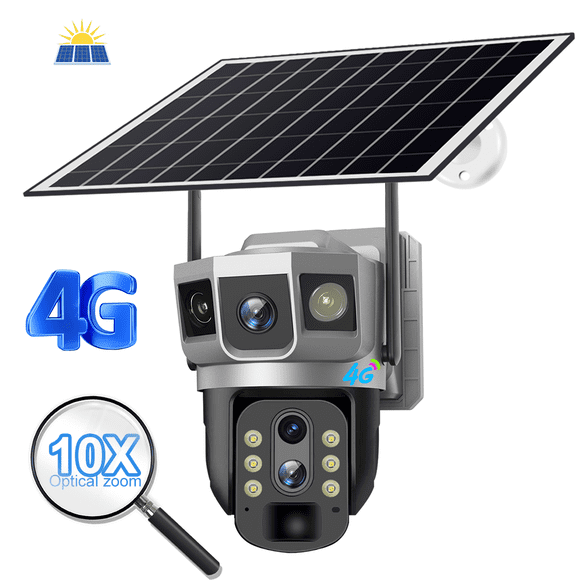 Cámara V380 VRT-VTS02 4G 3 pulgadas 3MP Solar