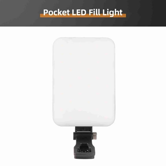 Portable Video Conference Fill Light 2500K-6500K Brightness Adjustable Clip On LED Video Light With Clip And Cold Shoe Adapter