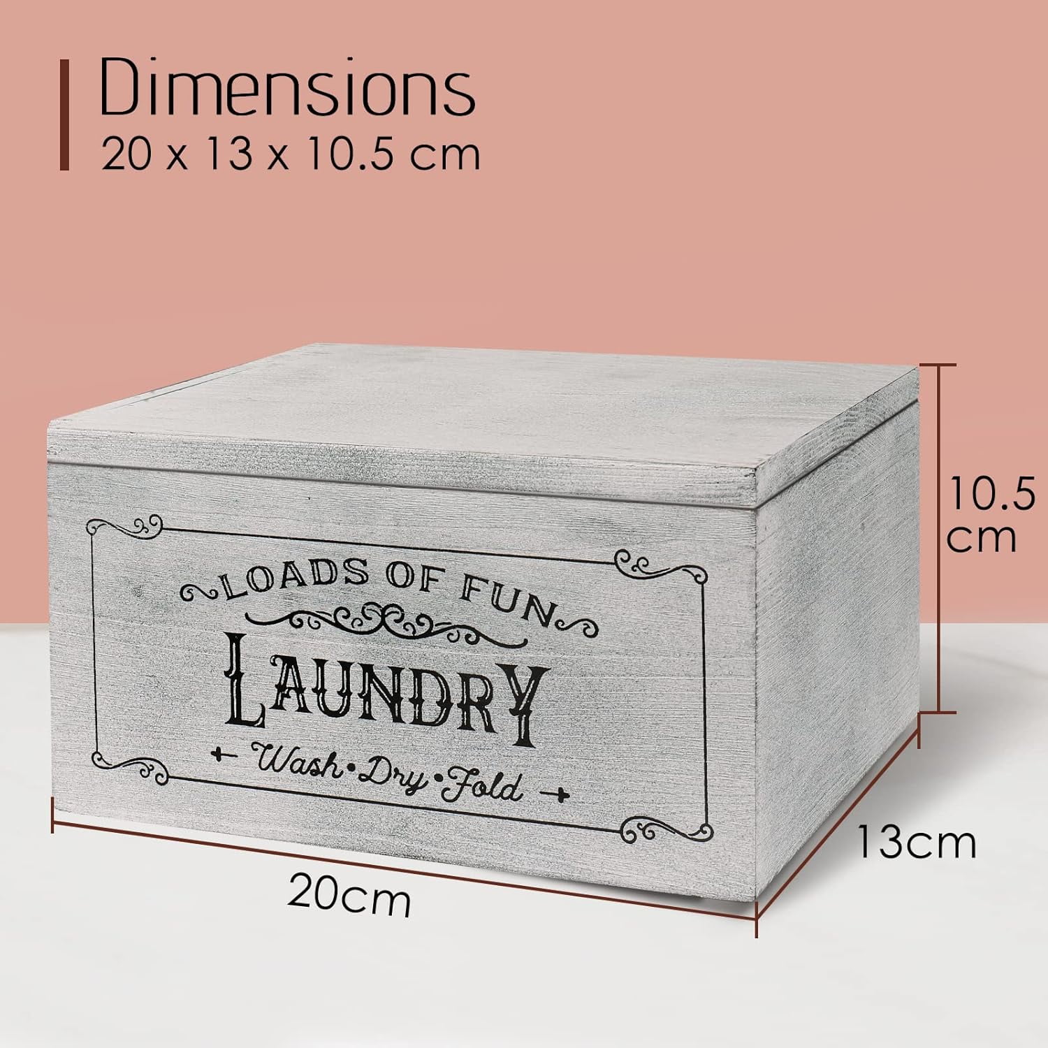 Dryer Sheet Holder Wood Dryer Sheet Dispenser with Lid, Rustic Dryer Sheet Container Storage Box for Laundry Room Fabric Softener Sheets Decor