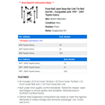 thumbnail image 2 of Front Ball Joint Sway Bar Link Tie Rod End Kit - Compatible with 1997 - 2001 Toyota Camry 1998 1999 2000, 2 of 2