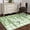 SpringGreen LightGreen, variant on Round Area Rug 3 Ft, Spring Botanical Washable Non-Slip Circle Carpet for Living Room/Bedroom, Watercolor Leaves Flowers Birds Beige Low-Profile Small Floor Mats Collection Rugs for Indoor