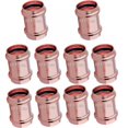 thumbnail image 1 of (10Pcs) EZ-FLUID 3/4” Press Copper Propress Coupling Fittings w/Stop,Propress Pressure Copper Fitting,ProPress Press Fitting Connection,Residential,Commercial Plumbing, 1 of 4