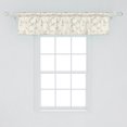 thumbnail image 2 of Ambesonne Floral Window Valance, Garden Flower Sketchy Print, 54" X 12", Ivory Ceil Blue and Beige, 2 of 3