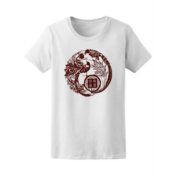 Chinese Birds Design Women's Tee - Image by Shutterstock