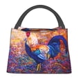 thumbnail image 1 of Fotbe Rooster Oil Painting Bolsa Térmica Portátil con Estampado, Bolsa de Entrega de Alimentos Aislada, Bolsa Reutilizable de Gran Capacidad para Comidas y Supermercado, 1 of 6