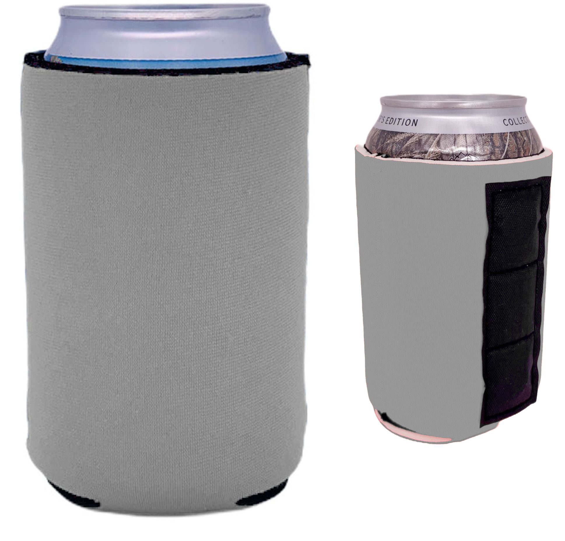 Blank Magnetic Neoprene Can Coolie (4 Pack Gray)