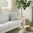 thumbnail image 2 of Nourison Life Styles Verticle Stripes Lt Grey 18" x 18" Throw Pillow, 2 of 5