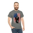 thumbnail image 3 of Veteran Soldier flag Unisex Heavy Cotton Tee, 3 of 7