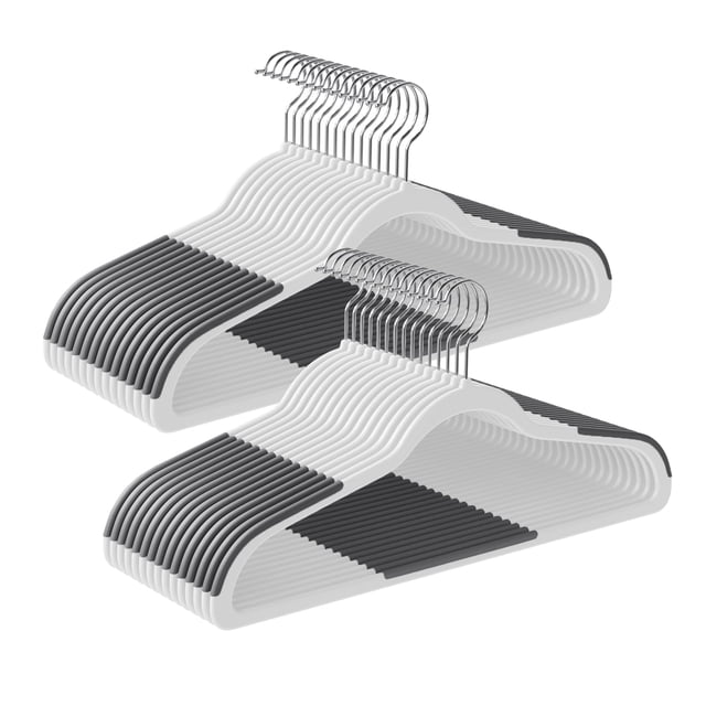 Perchas de plástico SONGMICS UCRP050W03, 30 unidades