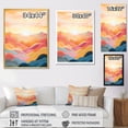 thumbnail image 4 of Designart "Dramatic Mountain Sunset View" Sunrisesunset Wall Decor, 4 of 7