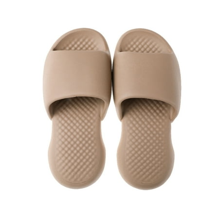 Soft Slide Sandals for Men Non-Slip Shower Shoes Bath Slippers Summer Beach khaki