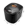 thumbnail image 5 of 19-in-1 Automatic Bread Maker, 2 LB Programmable Digital Dough Machine with Nonstick Ceramic Pan, 3 Loaf Sizes & 3 Crust Shades, Gluten Free & Whole Wheat Bread Baking Functions, 5 of 11