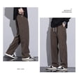 thumbnail image 5 of Drawstring Sweatpants Men's Fashion Casual Wide-leg Pants Men Streetwear Loose Straight Trousers Mens Joggers Track Pants M-5XL, 5 of 6