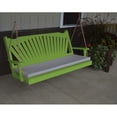 thumbnail image 6 of Yellow Pine Fan Back Style Porch Swing, 6 of 8