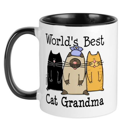 CafePress - World's Best Cat Grandma Mug - Unique Coffee Mug, Coffee Cup (Best Coffee In The World Poop)