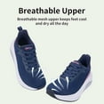 thumbnail image 6 of JOYFON Wide Toe Box Walking Shoes Arch Support Plantar Fasciitis Sneakers Orthotic Tennis Shoes Roseblue Size 7.5, 6 of 7