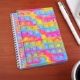 thumbnail image 5 of Push Bubble Notebook Con Llavero Pen Cap College Ruled Paper Stress Relief Toy Gift Para La Escuela Home College Office Silicone Supplies Set Monstrate EL017039-01, 5 of 5