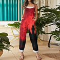thumbnail image 5 of Halloween Jumpsuits for Women One Piece Sleeveless Print Linen Rompers Pants with Pocket Baggy Overalls, 5 of 6