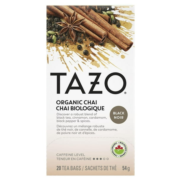 Thé Chai biologique Tazo 20 sachets