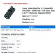 thumbnail image 2 of Lower Intake Manifold 1 - Compatible with 2000 - 2004 Ford F-250 Super Duty 6.8L V10 Naturally Aspirated SOHC - Autopart Premium, 2 of 2
