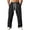 Black, variant on Men's Sweatpants Casual Elastic Waist Baggy Joggers Lightweight Running Workout Pants with Pockets