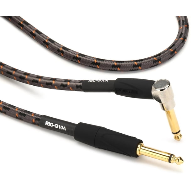 Cable para Instrumento Roland Serie Gold con Plug Recto y Ángulo Recto Chapa de Oro 24K 3m