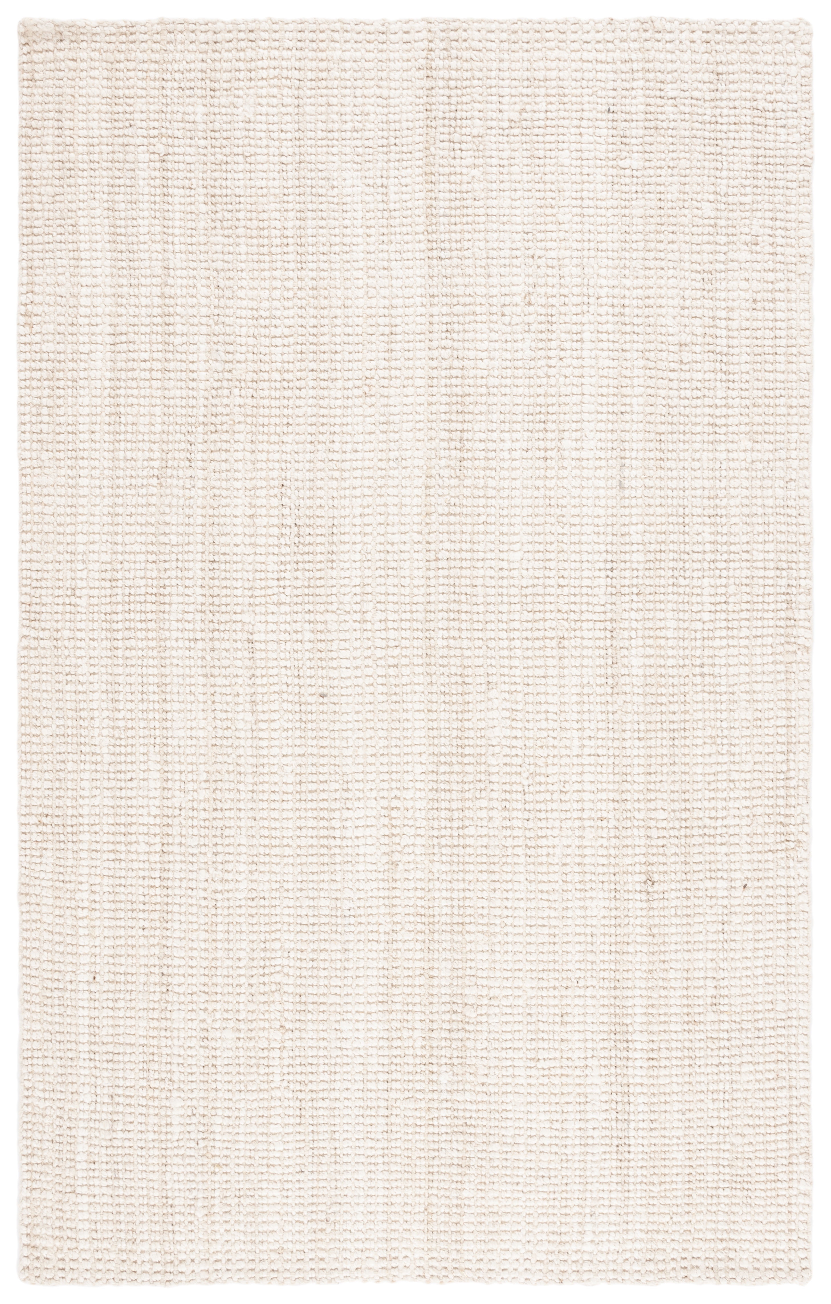 SAFAVIEH Natural Fiber Milica Solid Area Rug, Ivory, 5' x 8' - Scandinavian Design, Ivory, Jute, Hand Woven Pattern, Ideal for Entryway, Kitchen, Living Room, Office