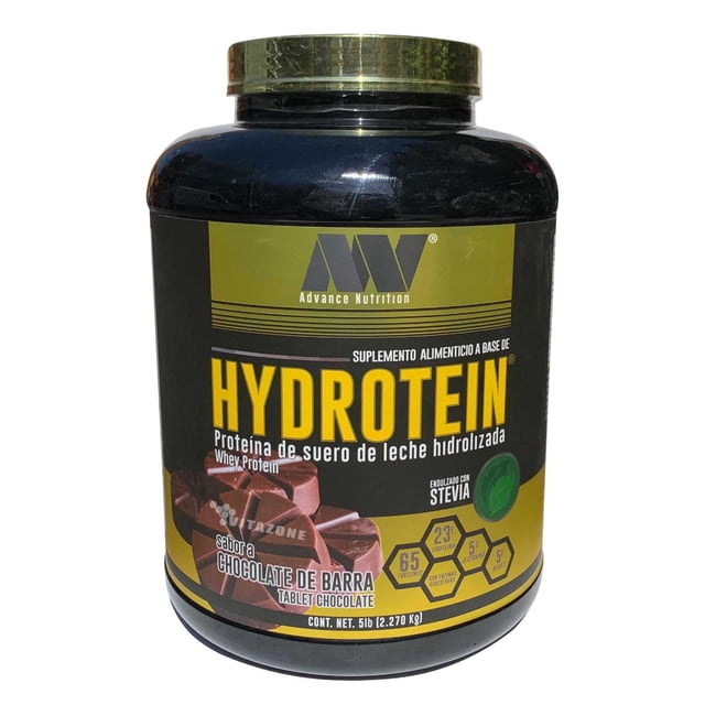 Hydrotein Whey Protein Chocolate de barra 5 Lbs Advance Nutrition. Advance Nutrition ADVHYDROTEINCHOCOBARRA